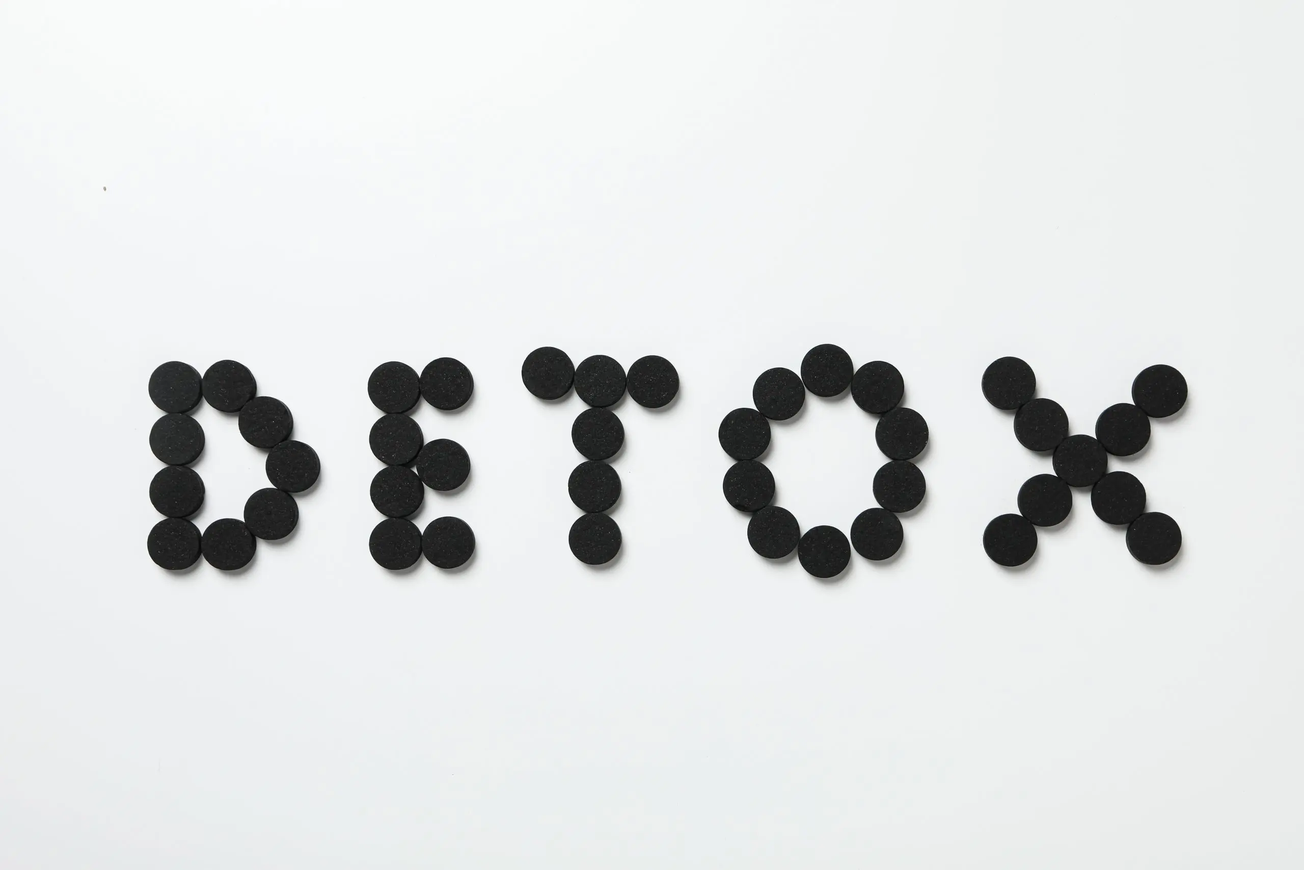 a black circle shaped word
