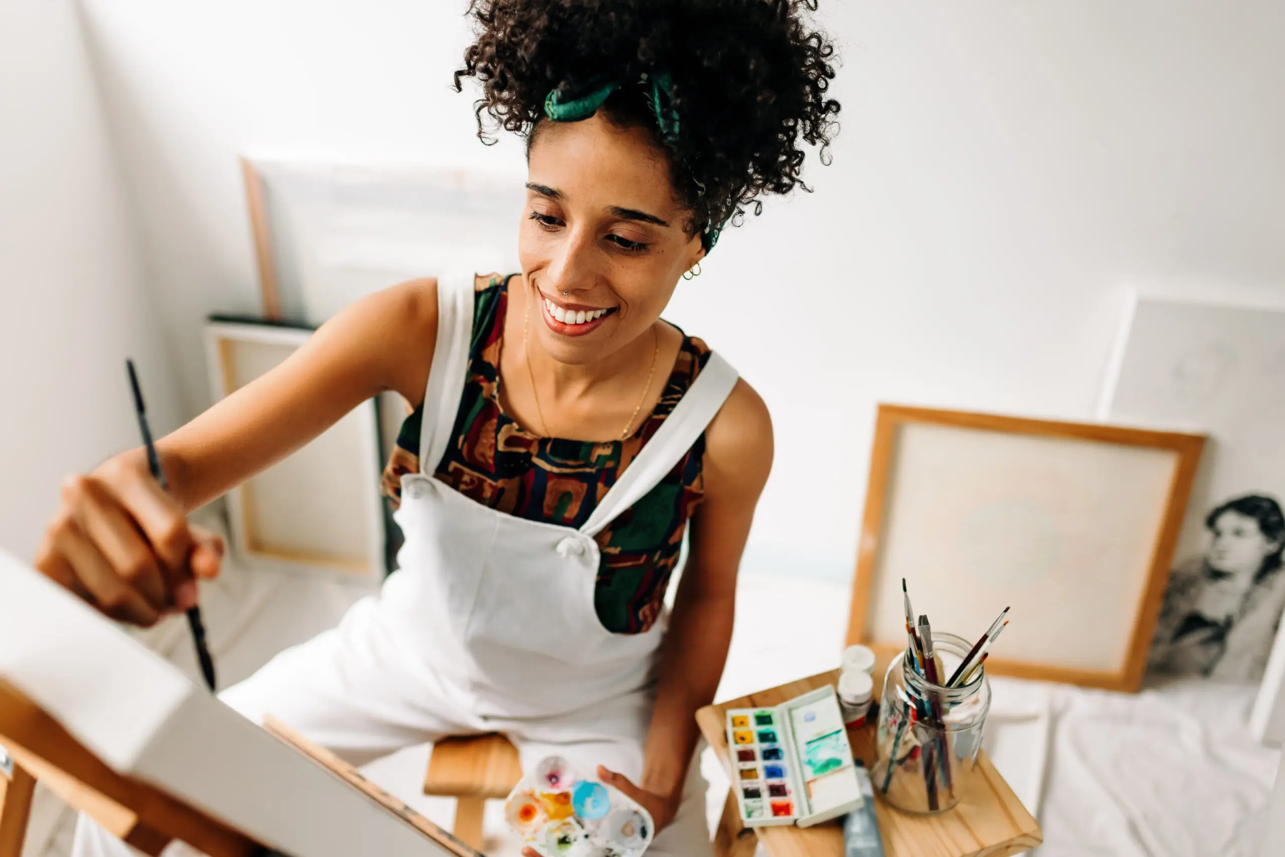Drug free life supported by finding new purpose in creative goals