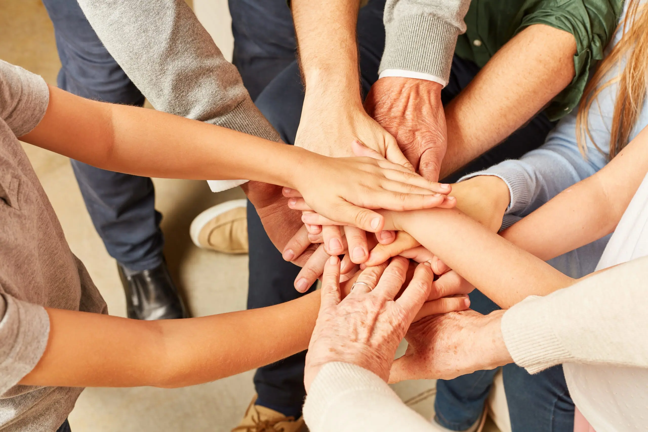 Parent attending an Al-Anon or Nar-Anon group meeting