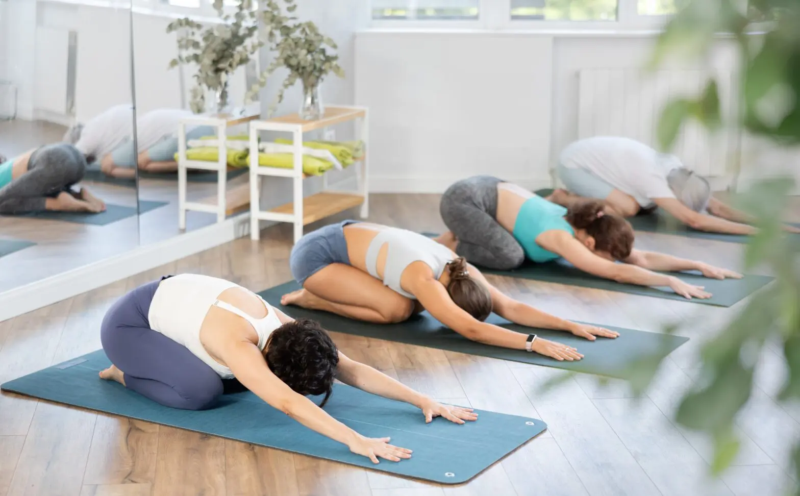 yoga and recovery group session