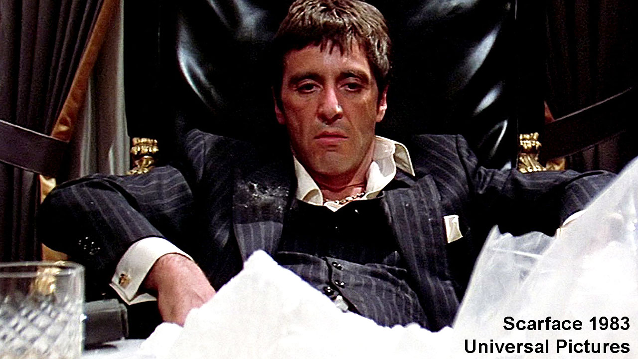 Scarface 1983 cocaine scene