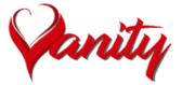 a red and white logo
