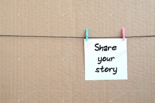 a note on a string with clothespins