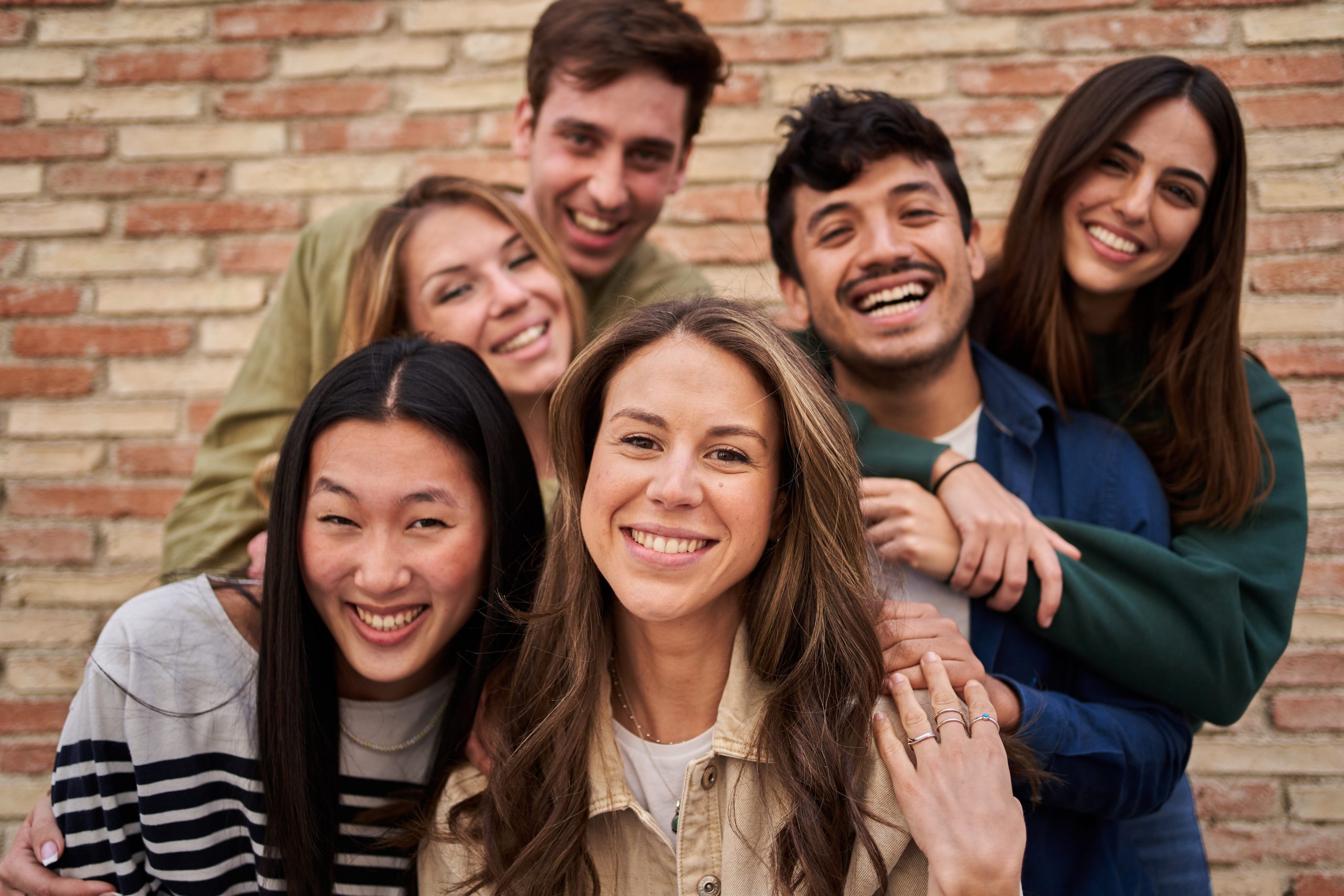 a group of people posing for a photo
