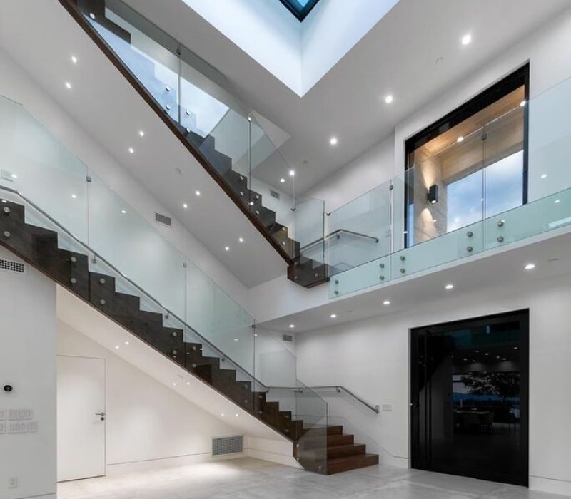 a staircase in a house